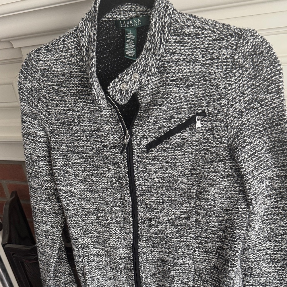 Ralph Lauren Monochrome Tweed Jacket